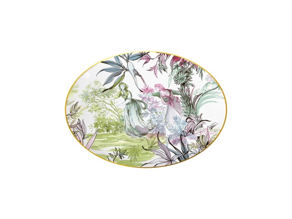 BACI MILANO Baci milano - firenze - piatto a servire ovale, 19,5x26,5 cm