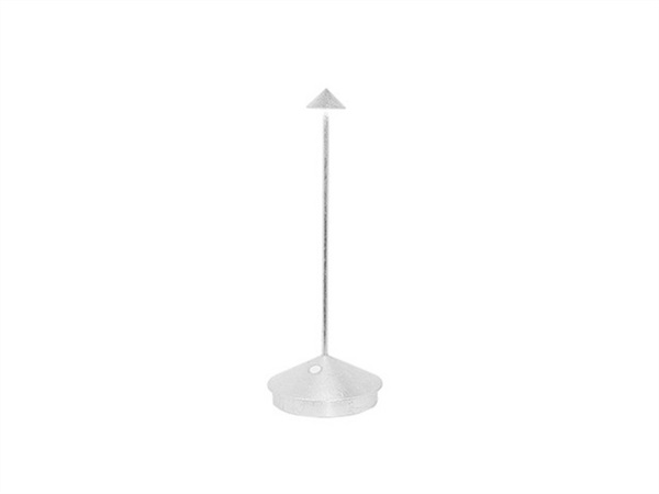 ZAFFERANO S.R.L. Pina pro lampada da tavolo ricaricabile - foglia d'argento