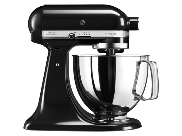 KITCHENAID PLANETARIA CON TESTA RECLINABILE ARTISAN 4,8L, NERO