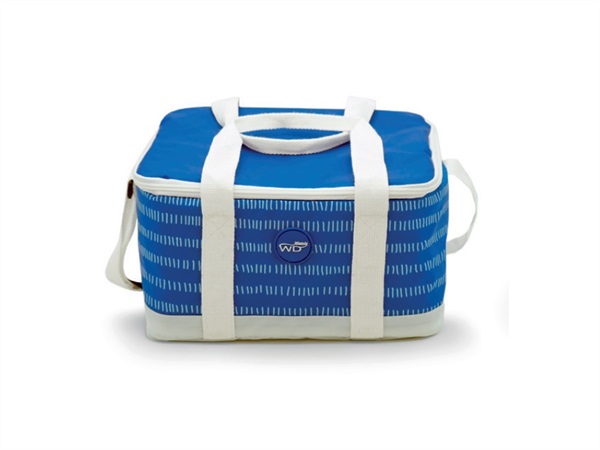 WD LIFESTYLE Lunch bag termica grande 10 lt - bianco/blu
