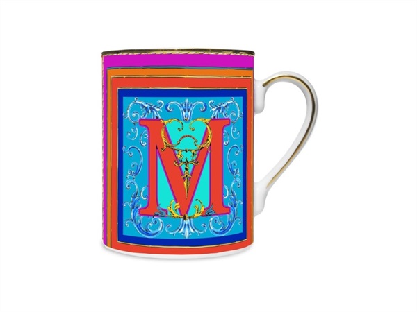 BACI MILANO Ortigia - mug in porcellana, lettera m