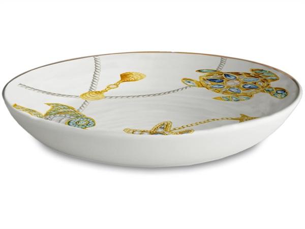 BACI MILANO Portofino - piatto fondo in porcellana, Ø 21 cm