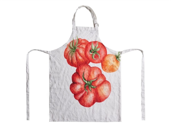 SIMPLE DAY LIVING & LIFESTYLE GREMBIULE LINO 70X85 CM, BIANCO POMODORI