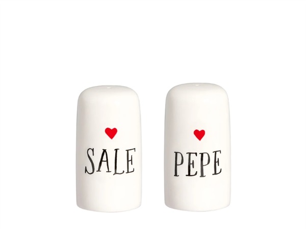 SIMPLE DAY LIVING & LIFESTYLE Set Sale e Pepe "Sale" - "Pepe" con cuore
