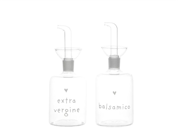 SIMPLE DAY LIVING & LIFESTYLE Set 2 Bottiglie Extravergine - Balsamico 2x250ml