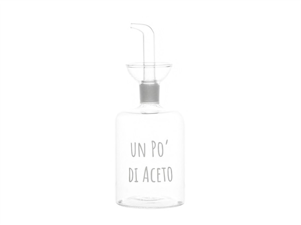 SIMPLE DAY LIVING & LIFESTYLE Bottiglia aceto decoro Un Po' Di Aceto, 350ml