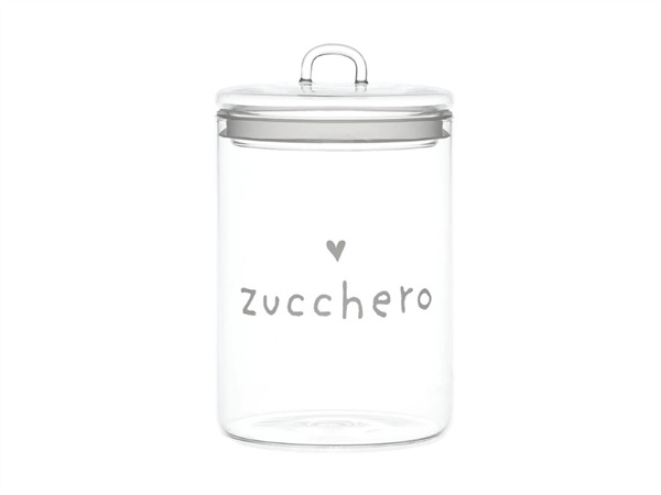 SIMPLE DAY LIVING & LIFESTYLE Barattolo Zucchero con cuore, Ø 12 cm