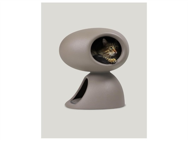 UNITED PETS Cat Cave, Cuccia polifunzionale per gatti grigia