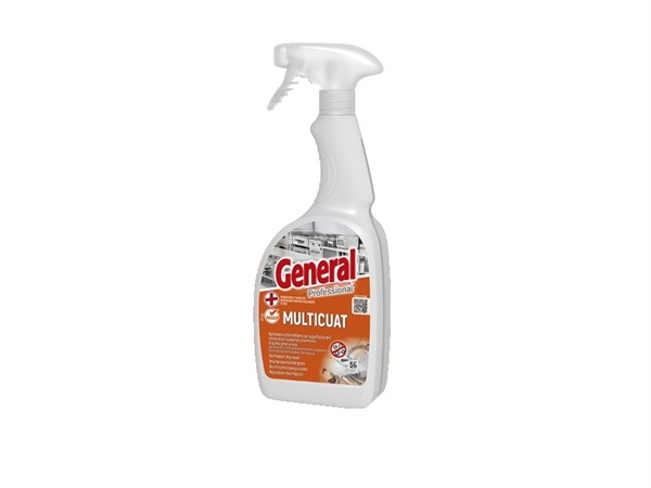 GENERAL PROFESSIONAL Multicuat, Sgrassatore disinfettante 0,75L