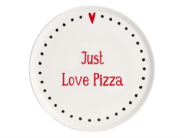 SIMPLE DAY LIVING & LIFESTYLE Piatto pizza Just love pizza, Ø 31,5 cm