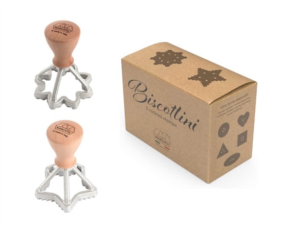 MARCATO Kit per biscotti, stampini fiore e stella