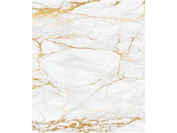 WENKO Paraspruzzi in vetro temperato marmo oro, 60x70 cm