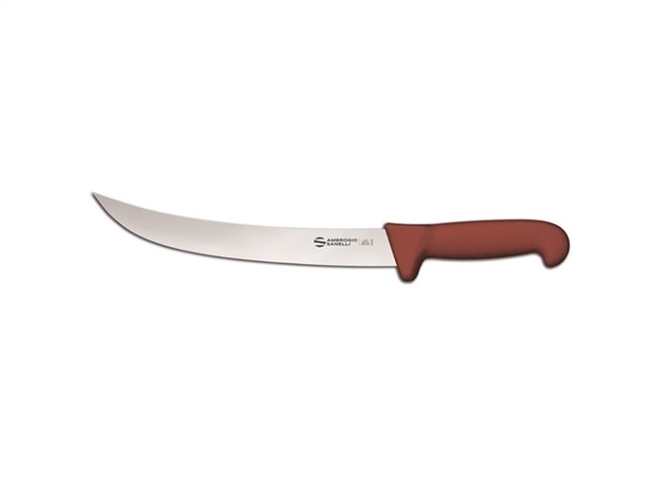 AMBROGIO SANELLI Bbq - coltello scimitarra americana, lama larga, 26 cm