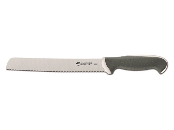 AMBROGIO SANELLI Tecna colore - coltello pane, bianco, 21 cm