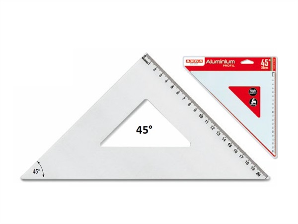 ARDA Squadra 45°x 30 cm serie aluminium profil