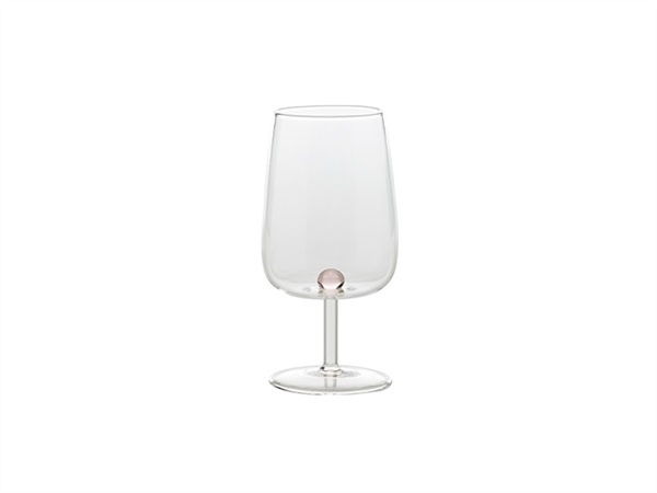 ZAFFERANO S.R.L. Bilia, calice rosa in vetro borosilicato