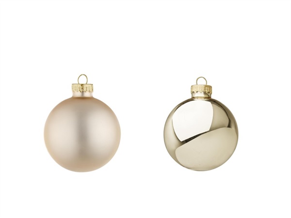BIZZOTTO Sfera in vetro champagne Ø 6 cm, colori assortiti