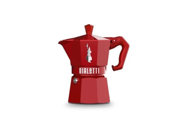 BIALETTI INDUSTRIE Moka exclusive rossa , 3 tazze