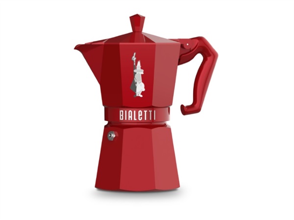 BIALETTI INDUSTRIE Moka exclusive rossa , 6 tazze