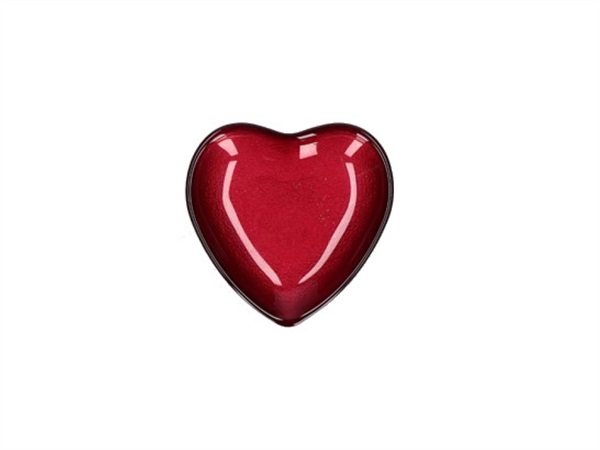 RITUALI DOMESTICI Neimieipensieri, piatto cuore rosso 14 cm