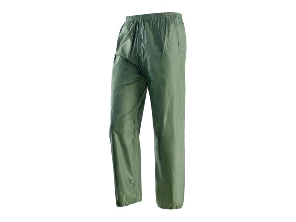 NERI SPA Pantalone Niagara impermeabile, in poliestere, spalmato internamente in PVC, verde XXL