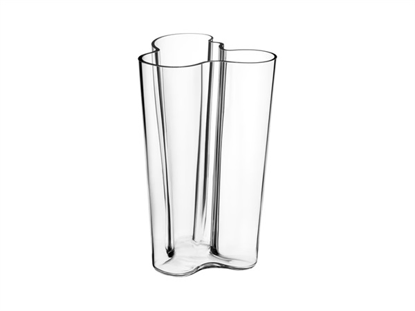 IITTALA Alvar Aalto, vaso trasparente in vetro 251 mm