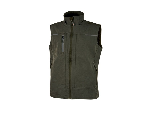 Giacca Da Lavoro Smanicato Gilet Uomo Saturn U-Power Grigio E Verde