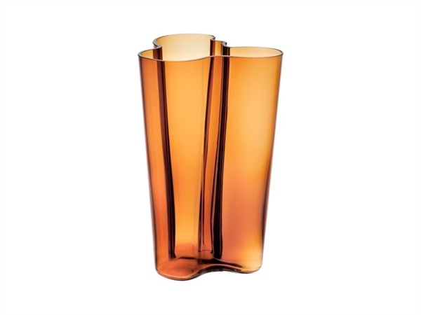 IITTALA Alvar Aalto, vaso rame in vetro 251 mm