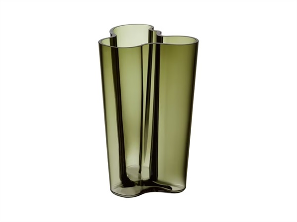 IITTALA Alvar Aalto, vaso verde muschio in vetro 251 mm