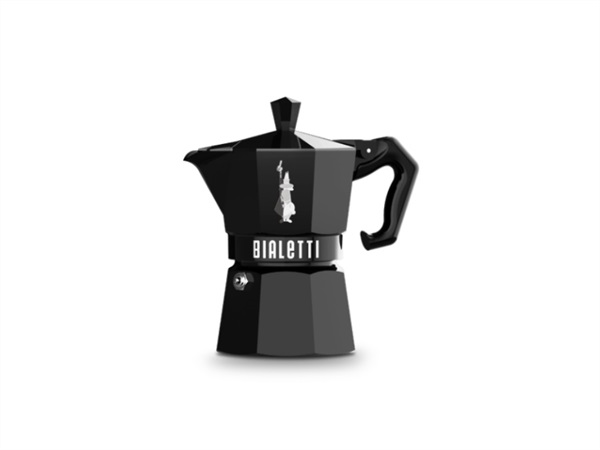 BIALETTI INDUSTRIE Moka exclusive nera, 3 tazze