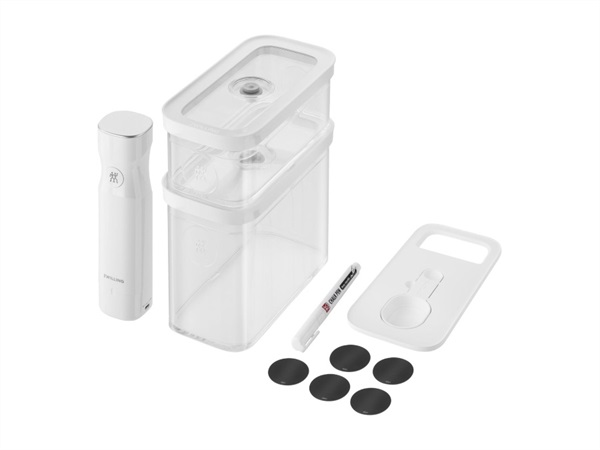 ZWILLING J.A.HENCKELS ITALIA Fresh & save, cube starter set per sottovuoto, M / 5-pz., trasparente-bianco