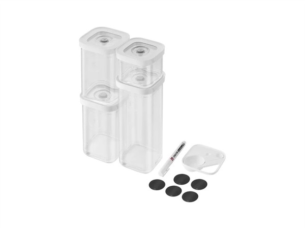ZWILLING J.A.HENCKELS ITALIA Fresh & save, cube set per sottovuoto, S / 6-pz, trasparente-bianco