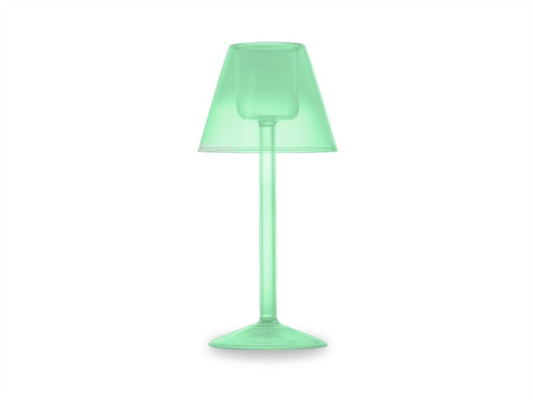 WD LIFESTYLE Porta tealight in vetro borosilicato verde, 22 cm