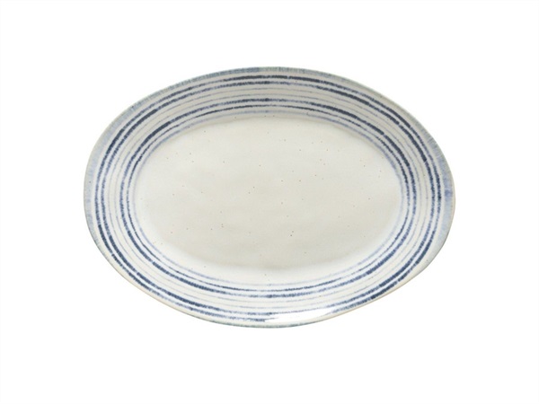 CASAFINA Nantucket white, piatto ovale 40 cm