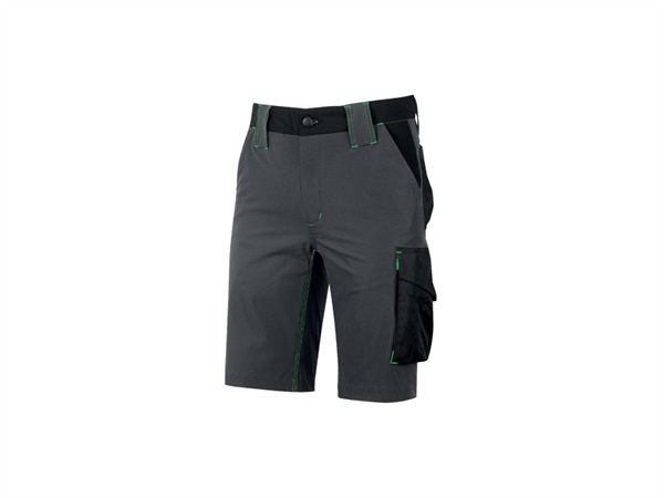 UPOWER Pantaloni mercury asphalt grey/green