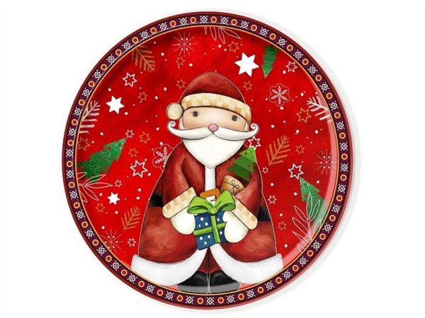 EGAN Piatto panettone babbo natale, Ø31 cm