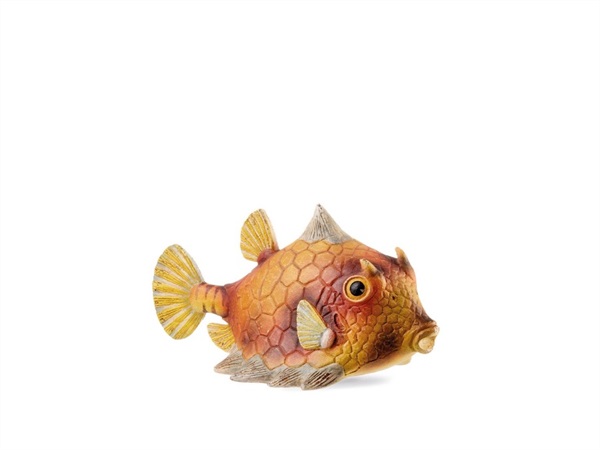 L'OCA NERA Pesce palla Torretta decorativo in resina
