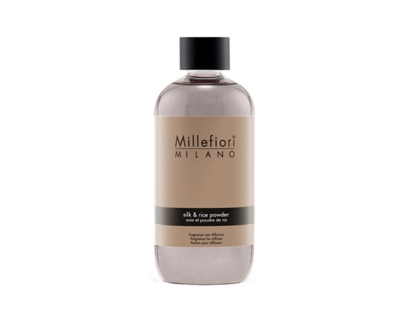 MILLEFIORI Ricarica diffusore a bastoncini 500ml - SILK & RICE POWDER