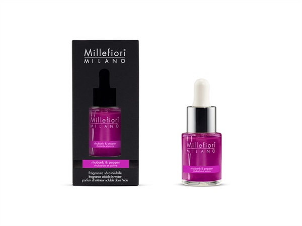 MILLEFIORI Fragranza idrosolubile hydro per diffusore ad ultrasuoni 15ml - rhubarb & pepper