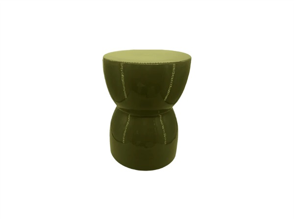 WD LIFESTYLE Sgabello in ceramica verde, Ø 33 cm