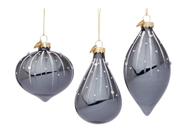 BIZZOTTO Pendaglio in vetro beloved grigio lucido