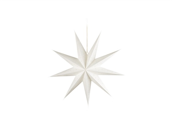 L'OCA NERA Stelle d'incanto, stella piccola bianco ø45x45h cm