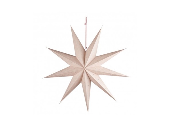L'OCA NERA Stelle d'incanto, stella grande rosa chiaro ø60x60h cm