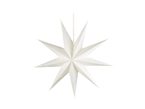 L'OCA NERA Stelle d'incanto, stella grande bianco ø60x60h cm