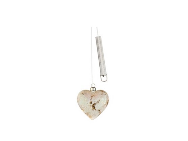 L'OCA NERA Incantesimi, cuore piccolo con luce led 10xh10 cm