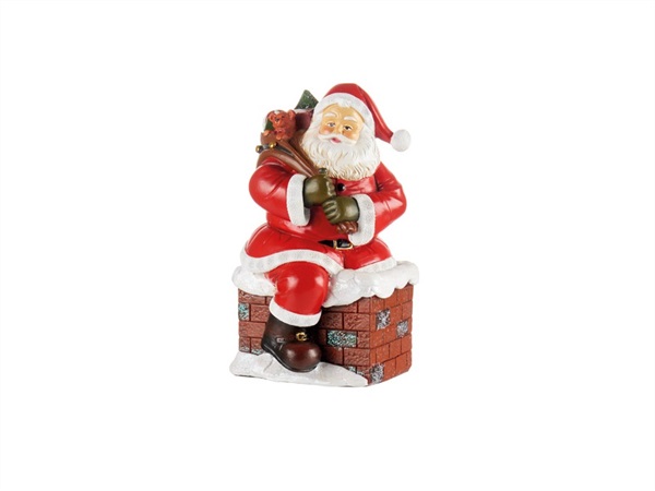 L'OCA NERA Happy Santa, Babbo Natale 1 10x11x18h cm