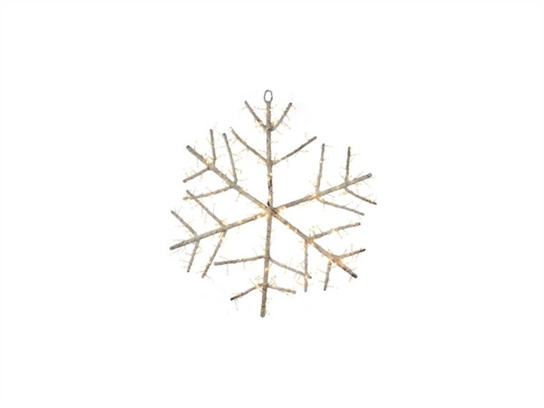 L'OCA NERA Fiocco di neve, Decorazione con 240 luce led Ø50 cm