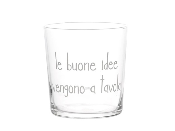 SIMPLE DAY LIVING & LIFESTYLE Bicchiere le buone idee vengono a tavola, 35,5 cl