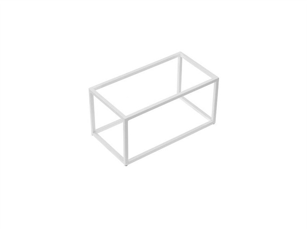 LEONE Stand per buffet bianco in metallo - GN 1/3 32,5x17,6x16 cm