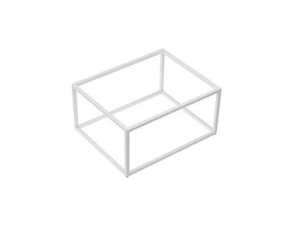 LEONE Stand per buffet bianco in metallo - GN 1/2 32,5x26,5x16 cm